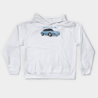 supercar 911 carrera rs turbo 1972 light blue Kids Hoodie